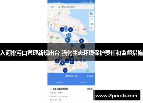 入河排污口管理新规出台 强化生态环境保护责任和监督措施